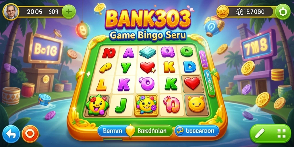 Tampilan gameplay seru dalam permainan Bingo BANK303.