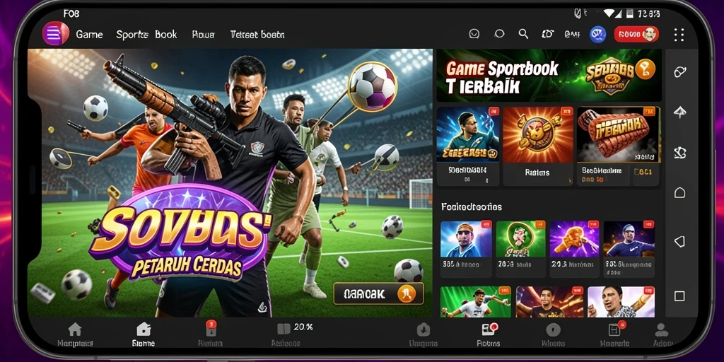 Tampilan gameplay menarik dari aplikasi Sportsbook FO8.