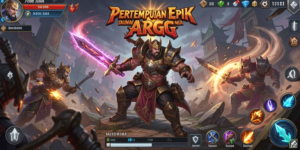 Screenshot gameplay JVS88 menunjukkan aksi pertempuran yang intens.