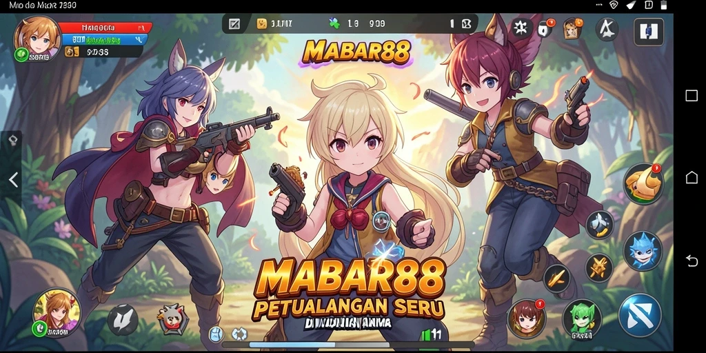 Screenshot MABAR88 menampilkan karakter anime dalam pertempuran yang mendebarkan.