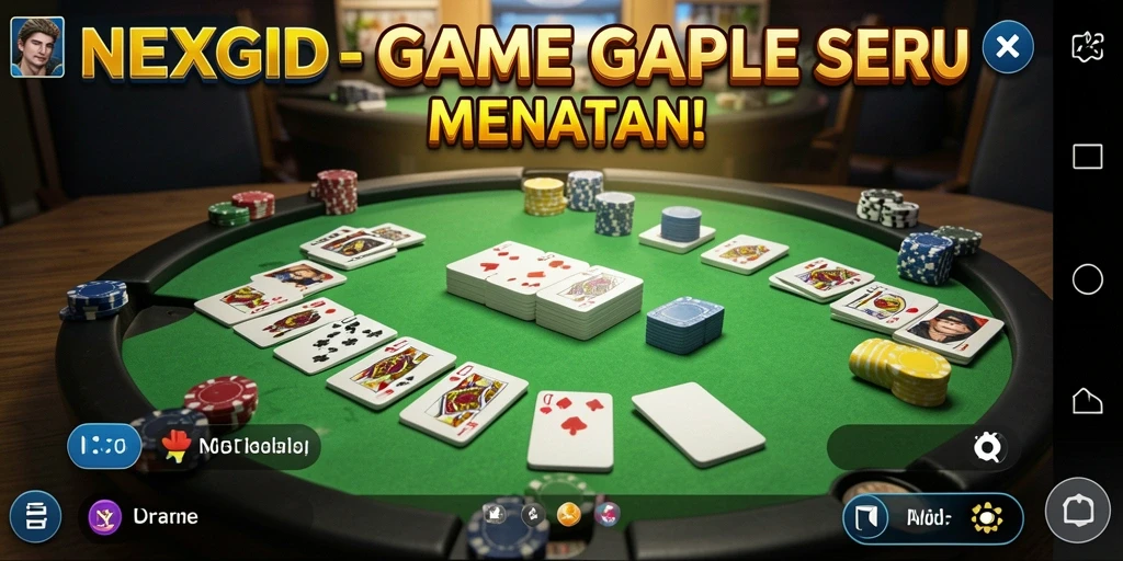 Tampilan gameplay Gaple yang seru dalam NEXGID.