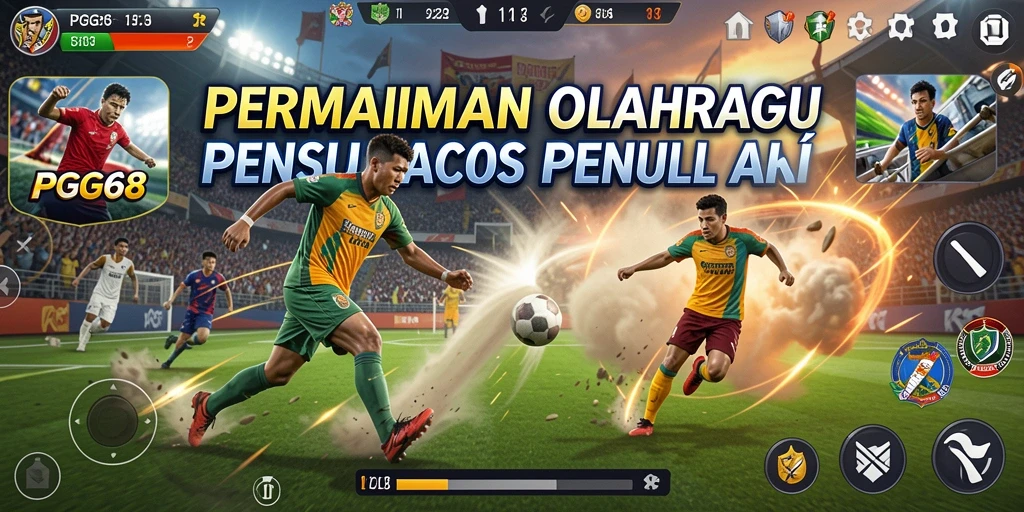 Tangkapan layar PGG68 menampilkan aksi penuh semangat dalam pertandingan.