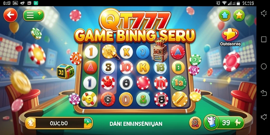 Tampilan gameplay menarik dari permainan Bingo QT777.