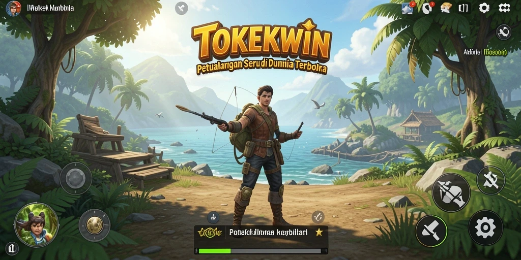 Tampilan gameplay menarik di dunia terbuka TOKEKWIN.
