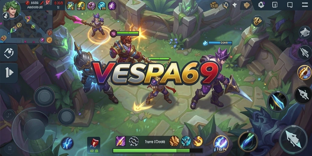 Tangkapan layar gameplay VESPA69 yang penuh aksi dan strategi.