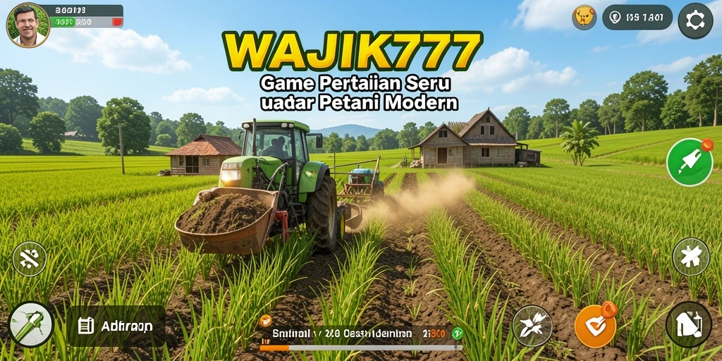 Tampilan menarik dari gameplay pertanian di WAJIK777.