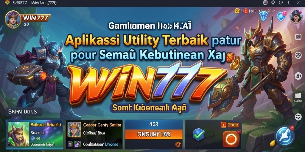 Screenshot WIN777 menampilkan antarmuka intuitif aplikasi Utility.